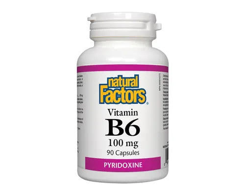 Natural Factors Vitamin B6 Pyridoxine 100mg 90 Capsules