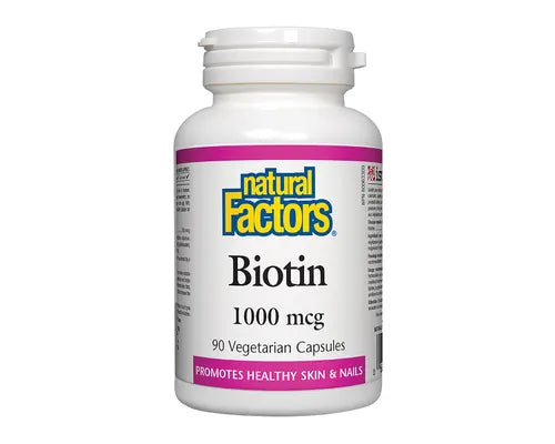 Natural Factors Biotin 1000 mcg 90 Veggie Caps