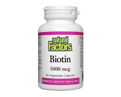 Natural Factors Biotin Extra Strength 10,000 mcg 60 Veggie Caps