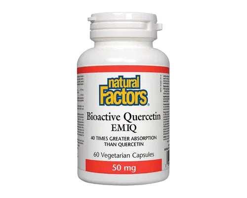 Natural Factors Bioactive Quercetin EMIQ 50mg 60 Veggie Caps