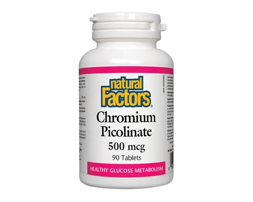 Natural Factors Chromium Picolinate 500mcg 90 Tablets