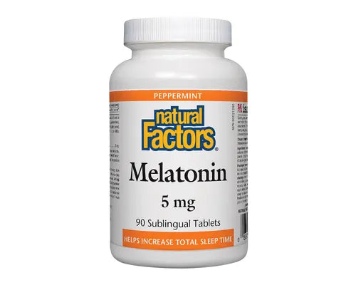 Natural Factors Melatonin Peppermint 5mg 90 Tablets