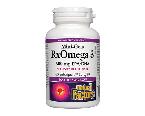 Natural Factors Rx Omega-3 Mini Gels 500mg 60 Softgels
