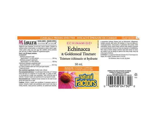 Natural Factors Echinacea & Goldenseal Tincture 50mL