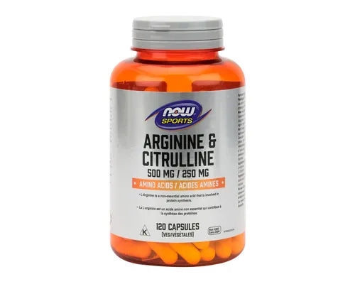 NOW Arginine & Citrulline 120 Veggie Caps