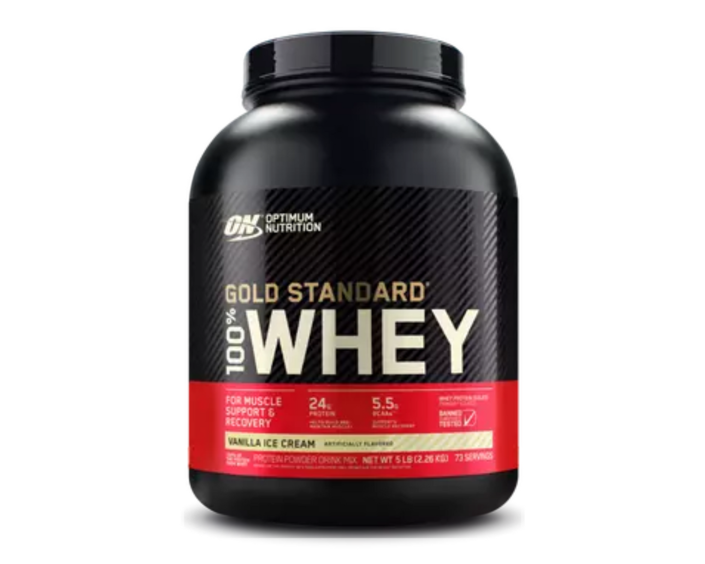 Optimum Nutrition 100% Gold Standard Whey Vanilla Ice Cream 5lbs