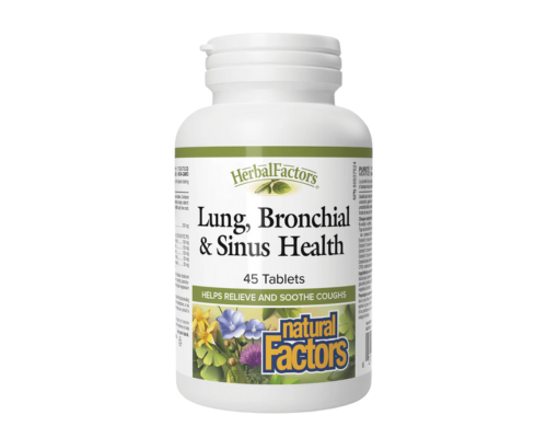 Natural Factors Lung, Bronchial & Sinus Health 45 Tablets
