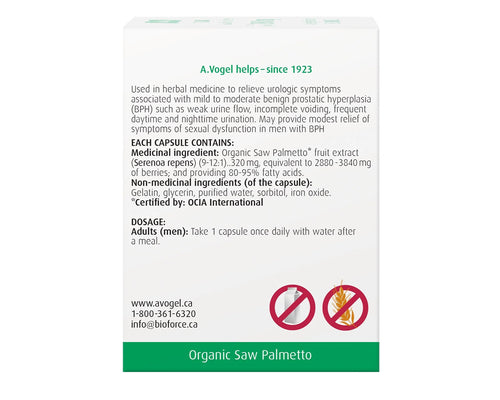 A.Vogel Prostate 1 Saw Palmetto 60 Capsules