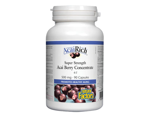 Natural Factors Acai Rich 500 mg 90 Capsules