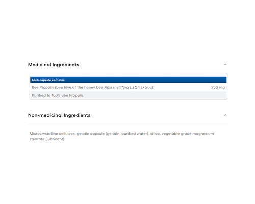 Natural Factors Bee Propolis 500mg 90 Capsules
