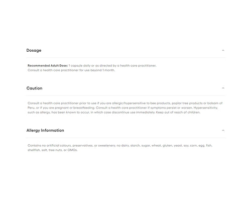 Natural Factors Bee Propolis 500mg 90 Capsules