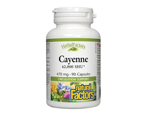 Natural Factors Cayenne 470mg 90 Capsules