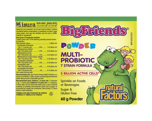 Natural Factors Big Friends Multiprobiotic Powder 60g