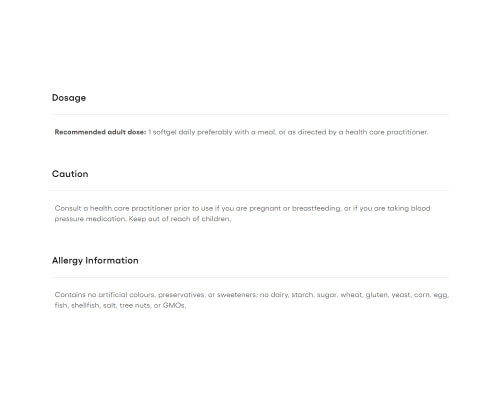 Natural Factors Coenzyme Q10 100mg 120 Softgels