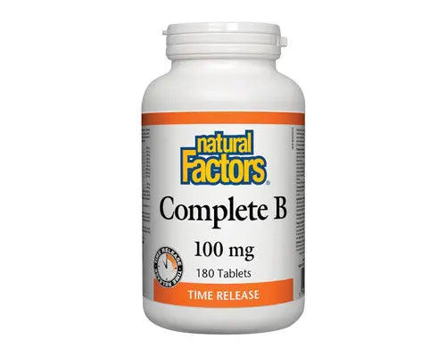 Natural Factors Complete B Time Release 100mg 180 Tablets