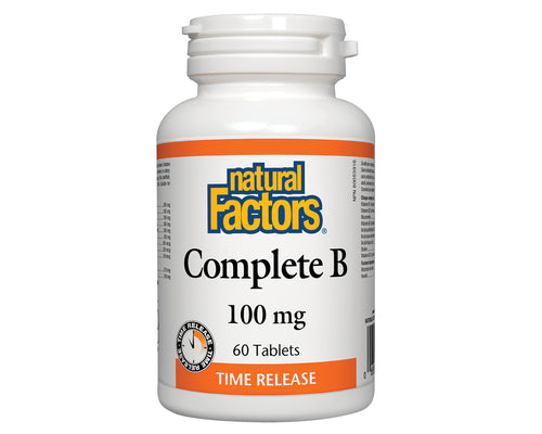 Natural Factors Complete B Time Release 100mg 60 Tablets