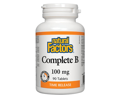Natural Factors Complete B Time Release 100mg 90 Tablets