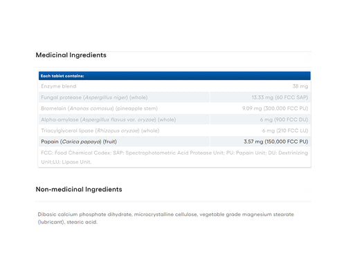 Natural Factors Complete Megazymes Vegetarian Formula 90 Tablets