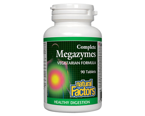 Natural Factors Complete Megazymes Vegetarian Formula 90 Tablets