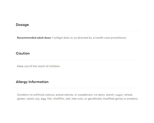 Natural Factors Lutein 20mg 60 Softgels
