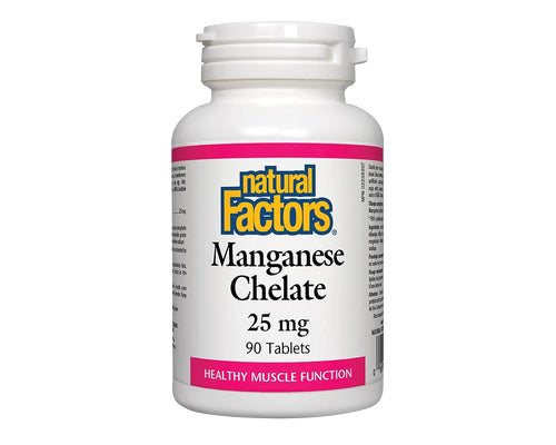 Natural Factors Manganese Chelate 25mg 90 Tablets