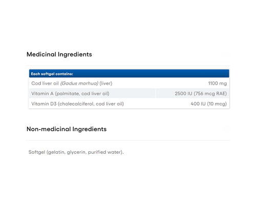 Natural Factors Super Cod Liver Oil 90 Softgels