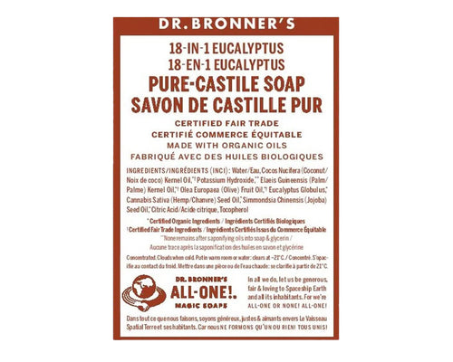 Dr. Bronner's 18-In-1 Pure-Castile Liquid Soap Eucalyptus 946mL