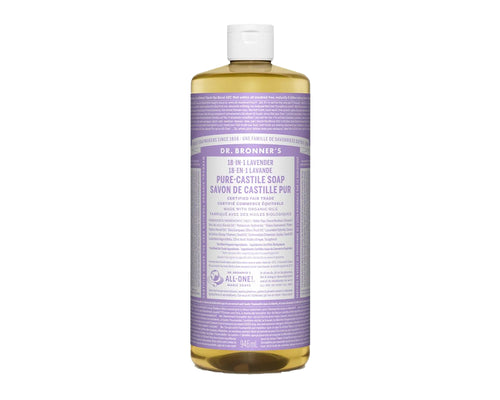 Dr. Bronner's 18-In-1 Pure-Castile Liquid Soap Lavender 946mL