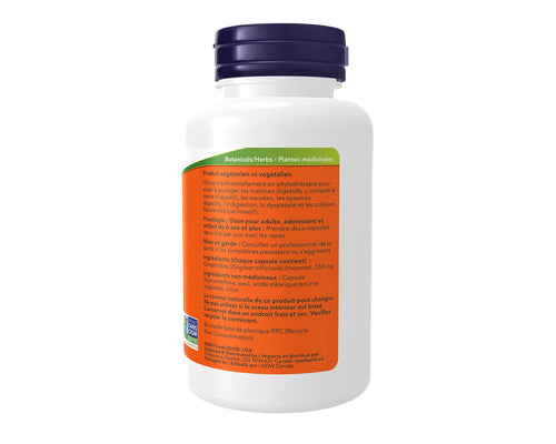 NOW Ginger Root 550mg 100 Veggie Caps