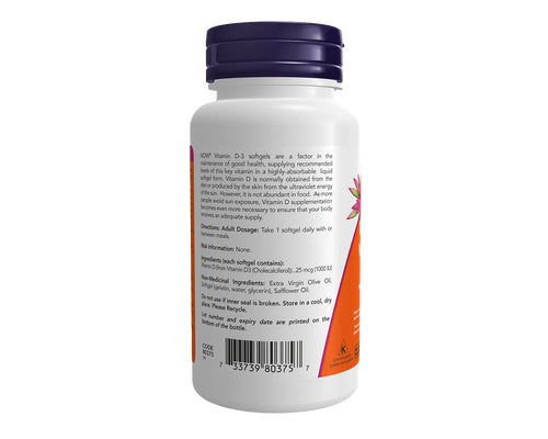 NOW Vitamin D-3 1000 IU 360 Softgels