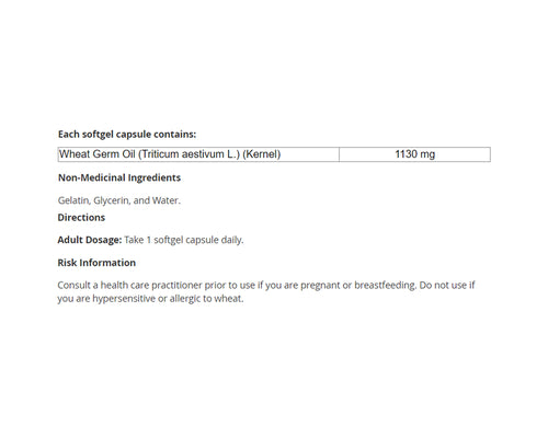 NOW Wheat Germ Oil 100 Softgels