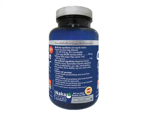 Naka Platinum Organic Curcumin 95% 60+30 Veggie Caps