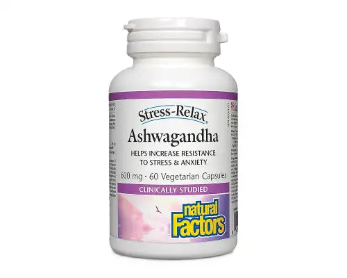 Natural Factors Ashwagandha 600mg 60 Veggie Caps