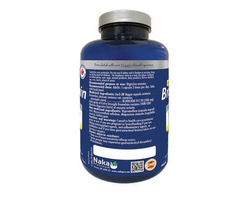 Naka Platinum Bromelain Extra Strength 75 Veggie Caps