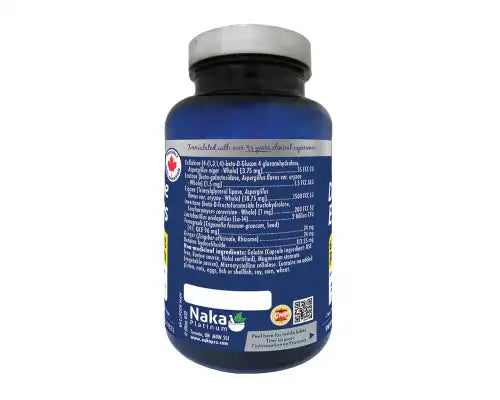 Naka Platinum Digestive Enzymes 75 Veggie Caps