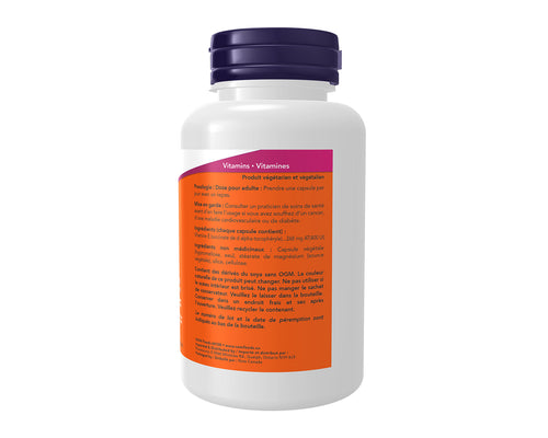 NOW Vegetarian Dry E-400 100 Veggie Caps