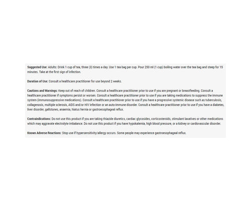 Bell Ezee Breathing Tea 20 Tea Bags