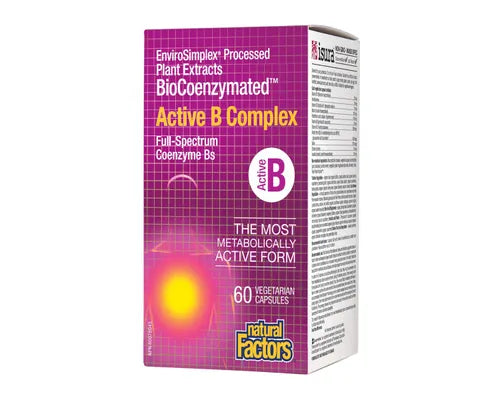 Natural Factors Active B Complex Bio Coenzymated 60 Veggie Caps