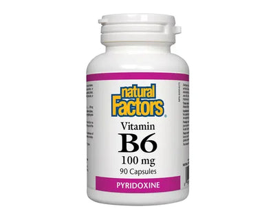 Natural Factors Vitamin B6 Pyridoxine 100mg 90 Capsules