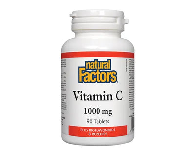 Natural Factors Vitamin C 1000mg Plus Bioflavonoids & Rosehips 90 Tablets