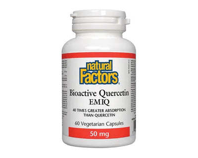 Natural Factors Bioactive Quercetin EMIQ 50mg 60 Veggie Caps