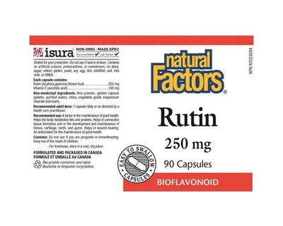 Natural Factors Rutin 250mg 90 Capsules