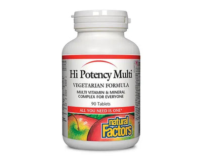 Natural Factors Hi Potency Multi Vegetarian Formula 90 Tablets