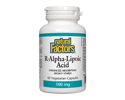 Natural Factors R-Alpha-Lipoic Acid 100mg 60 Veggie Caps