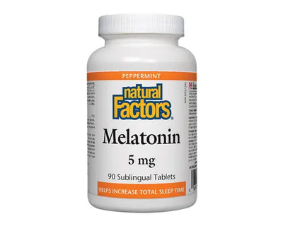 Natural Factors Melatonin Peppermint 5mg 90 Tablets