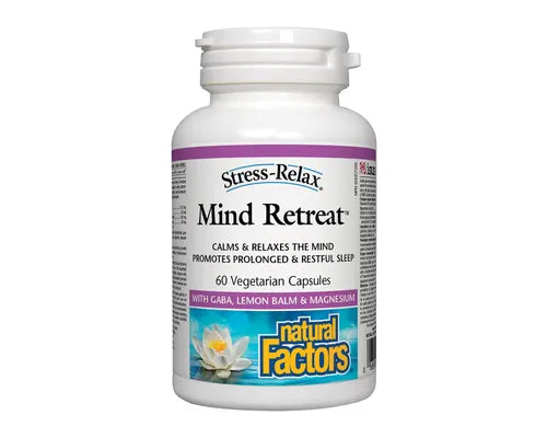 Natural Factors Stress-Relax Mind Retreat 60 Veggie Caps