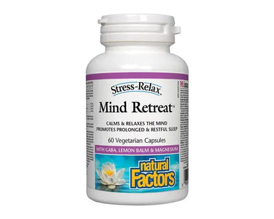 Natural Factors Stress-Relax Mind Retreat 60 Veggie Caps