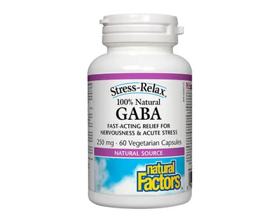 Natural Factors Stress-Relax GABA 250mg 60 Veggie Caps