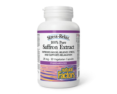 Natural Factors Stress-Relax Saffron Extract 30 Veggie Caps
