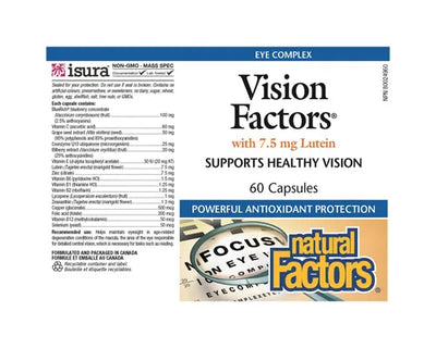 Natural Factors Vision Factors 60 Capsules
